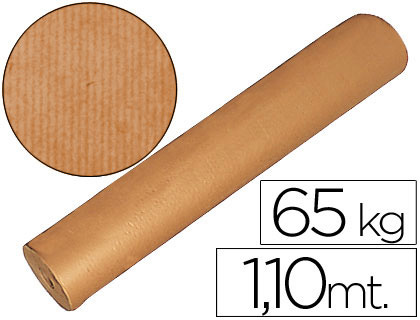 Papel kraft liso marrón bobina 60/65 Kg.